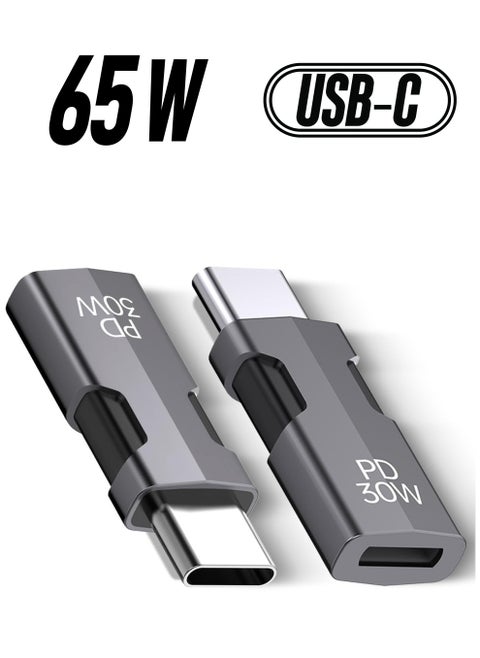 2 Pcs USB C to Lightning Adapter with 30W PD Support Fast Charging Notebook 65W charging USB C Adapter Female to Lightning  Male USB Type C Converter Fit Compatible with iPhone 15 Pro iPad Series