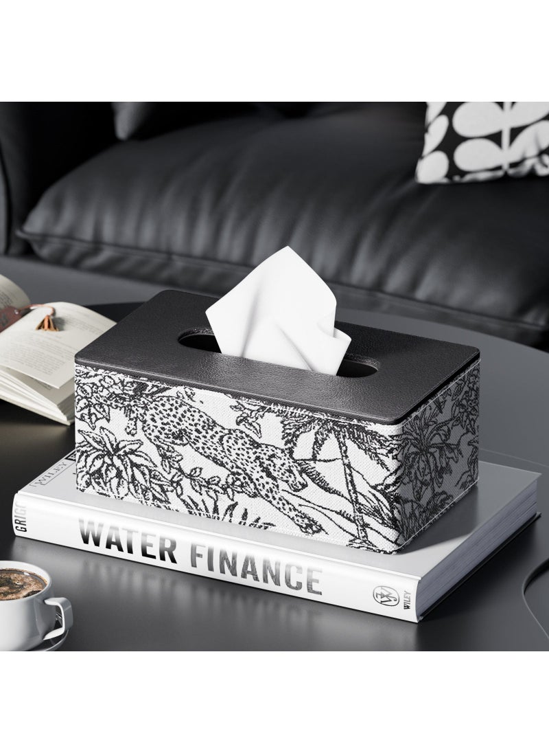 Arabest Large Leather Tissue Box with Custom Logo [pre-sale] retro forest-rectangular tissue box large 