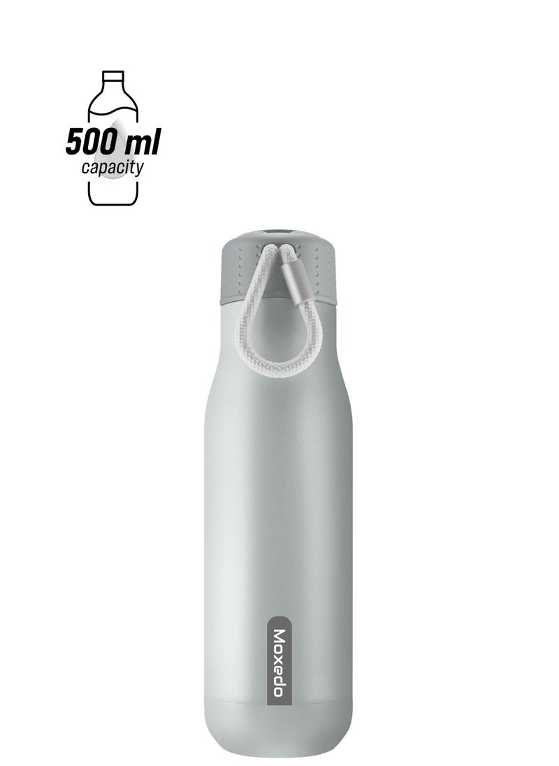 Moxedo Moxedo Vacuum Flask Stainless Steel Double Wall Vacuum Insulated for Hot and Cold BPA Free 500ML Leak Resistant for Gym, Home, Office, Outdoor and Work  - Image 1