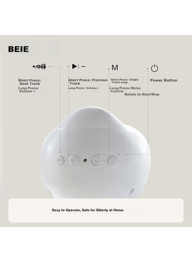 Beie Beiestate Fabric Hanging Musical Rotating Crib Mobile Animal Park Rechargeable Newborn Baby Gift - Image 5