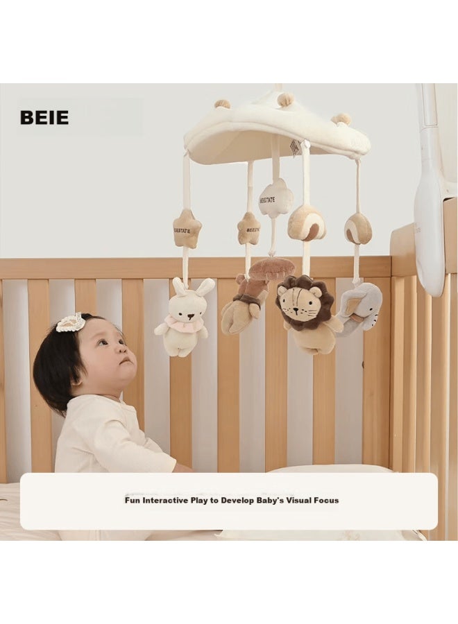 Beie Beiestate Fabric Hanging Musical Rotating Crib Mobile Animal Park Rechargeable Newborn Baby Gift - Image 4