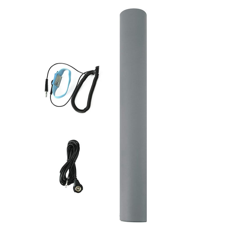 MWRF Source ESD Mat Kit with Wrist Strap and Grounding Cord (2.5 FT x 4 FT x 0.12 Inch, Grey) - Image 5