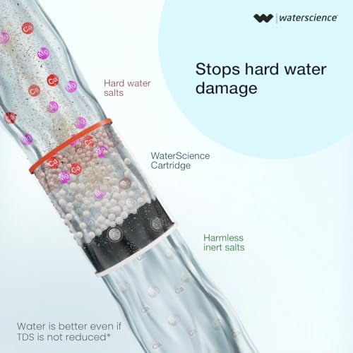 WaterScience CLEO Hard Water Softener for Tap and Shower | Shower Filter for Bathroom | with Metal Adaptor set - Image 4