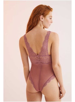 women'secret Tulle lace halter bodysuit  - Image 3