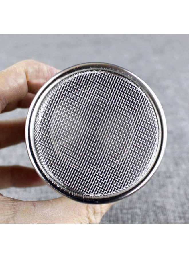 ONWON Onwon Powder Sugar Shaker with Lid - Stainless Steel Fine Mesh Shaker Cinnamon Icing Sugar Powder Cocoa Flour Chocolate Coffee Sifter Sprinkler Dredgers for Coffee Cappuccino Latte - Image 3