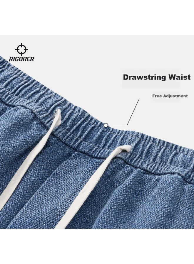 Rigorer Men's Lightweight Soft Versatile Vintage Straight-leg Jeans - Image 3