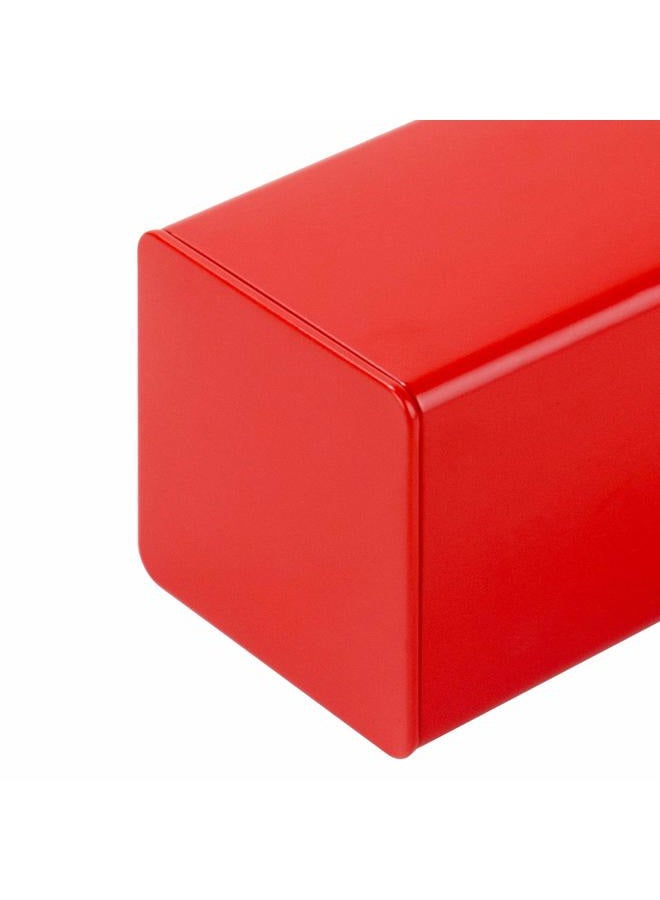 Tianhui Square Tin Can Empty Cube Steel Box Storage Container kit 65mm Series for Treats, Gifts, Favors, Loose Tea, Coffee and Crafts, Red, 3S - Image 5