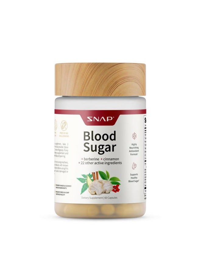 SNAP SUPPLEMENTS Blood Sugar Blend - Promote Balanced Sugar Levels, 60 Count  - Image 1