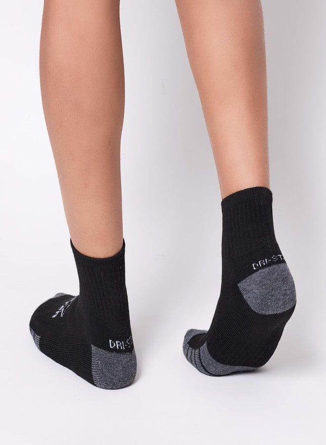 ستارتر جوارب رجالية من ستارتر، عبوة من 10 أزواج، نصف مبطنة (أسود/أبيض/رمادي، مقاسات 6-12) - Image 5