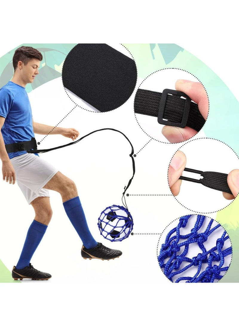 YOUGE 2Pcs Football Kick Trainer with Adjustable Training Belt, Hands-Free Solo Soccer Trainer Equipment for Kids Adults - Image 2