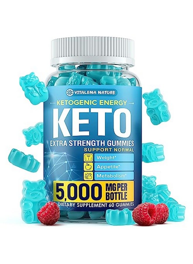 VITALENA NATURE - Keto Burn Gummies 5000 Mg Extra Strength Keto Snack Gummies Advanced Weight Management For Ketosis Support Designed In Usa Improve Metabolism Keto Vitamins 60 Gummies - Image 1