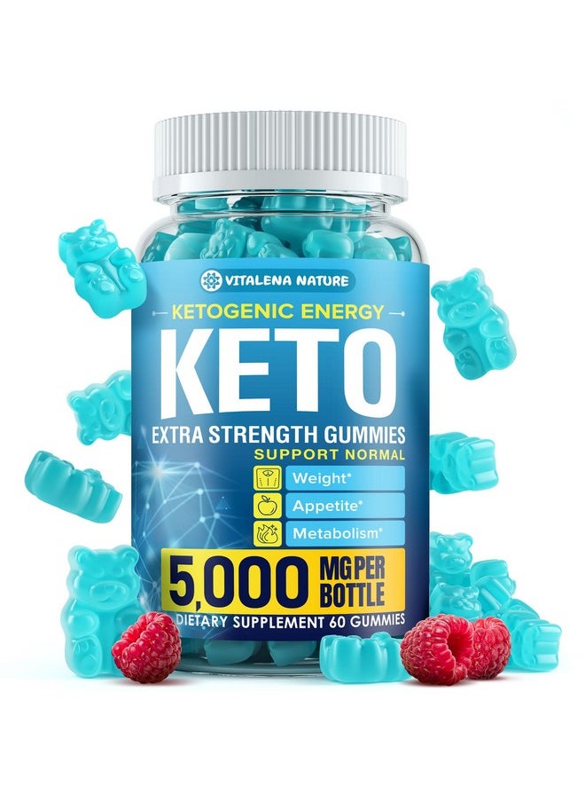 VITALENA NATURE - Keto Burn Gummies 5000 Mg Extra Strength Keto Snack Gummies Advanced Weight Management For Ketosis Support Designed In Usa Improve Metabolism Keto Vitamins 60 Gummies - Image 1
