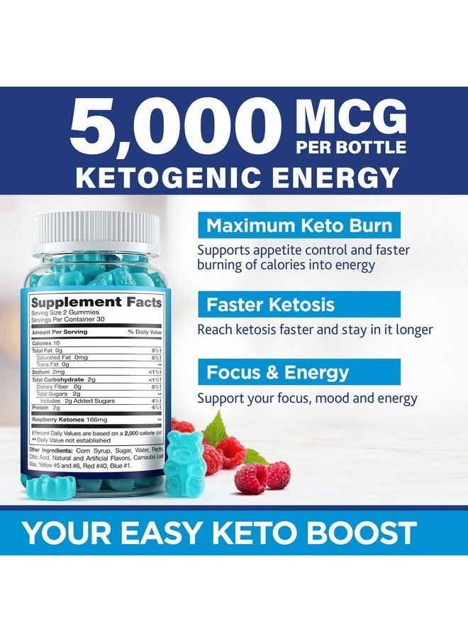 VITALENA NATURE - Keto Burn Gummies 5000 Mg Extra Strength Keto Snack Gummies Advanced Weight Management For Ketosis Support Designed In Usa Improve Metabolism Keto Vitamins 60 Gummies - Image 1