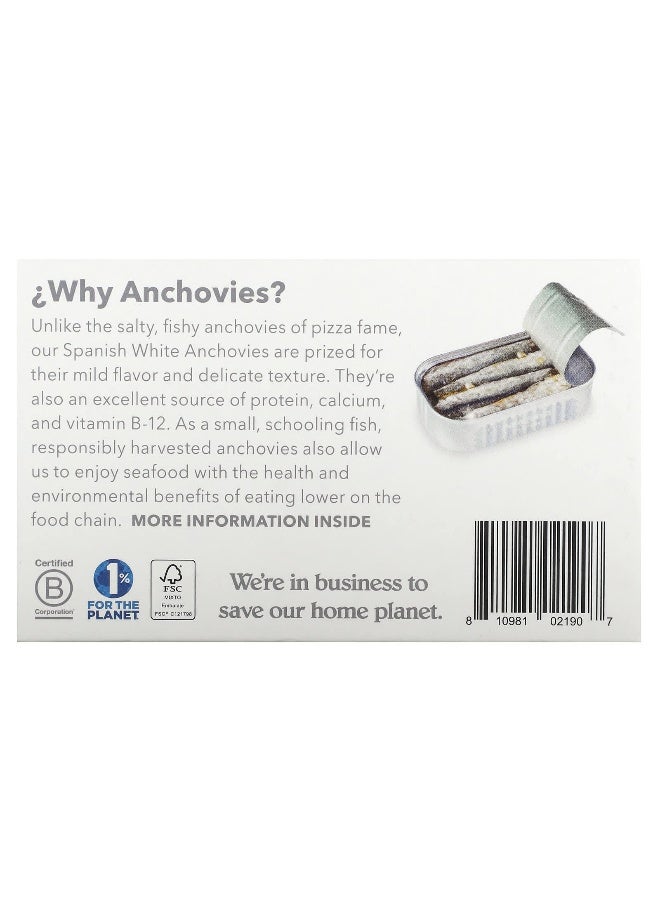 Patagonia Provisions, Roasted Garlic Spanish White Anchovies in Extra-Virgin Olive Oil, 4.2 oz (120 g) - Image 3