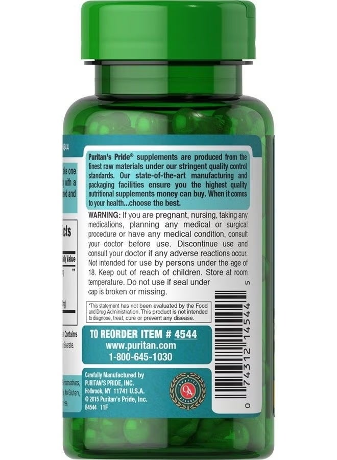 Puritan Ginkgo Biloba Standardized Extract 120 mg-100 Capsules - Image 3