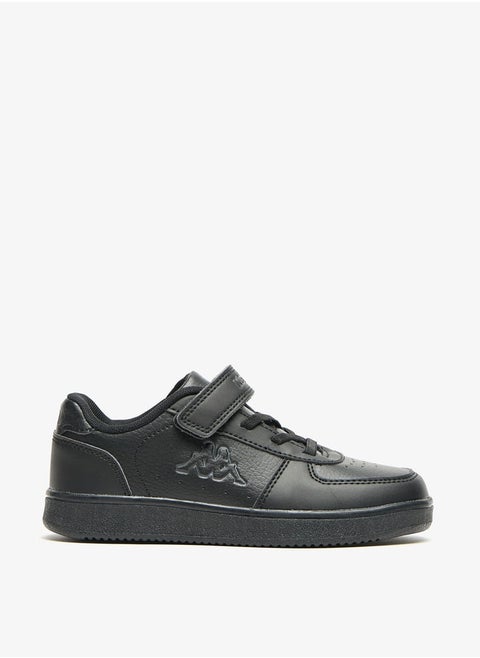 Boys Panelled Sports Shoes with Hook and Loop Closure