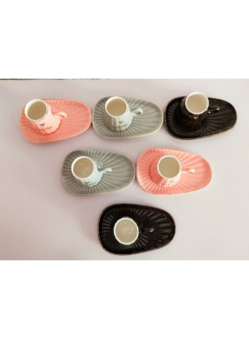 12-piece porcelain coffee set  - Image 2