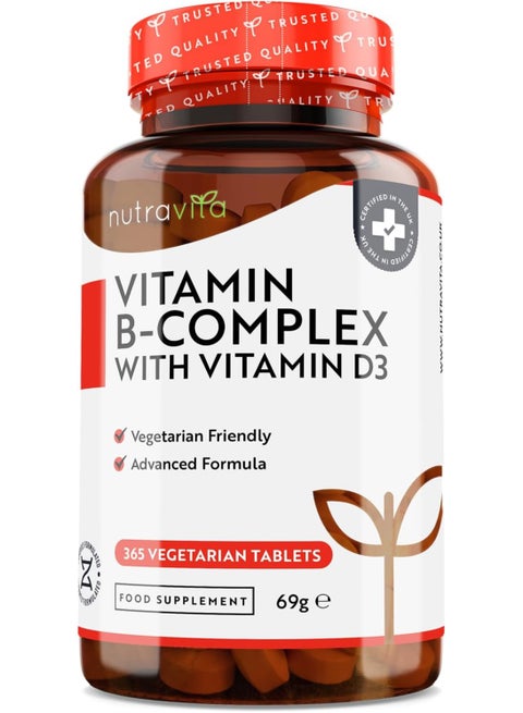 Vitamin B Complex High Potency with Vitamin D3 365 tablet