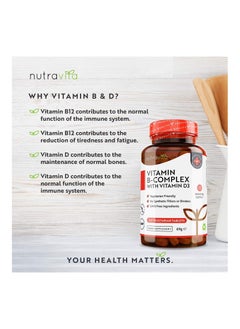 Nutravita Vitamin B Complex High Potency with Vitamin D3 365 tablet  - Image 3