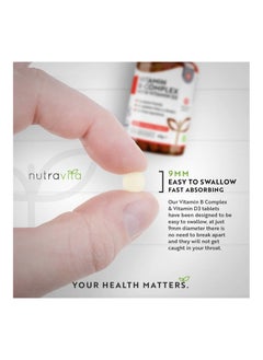 Nutravita Vitamin B Complex High Potency with Vitamin D3 365 tablet  - Image 4