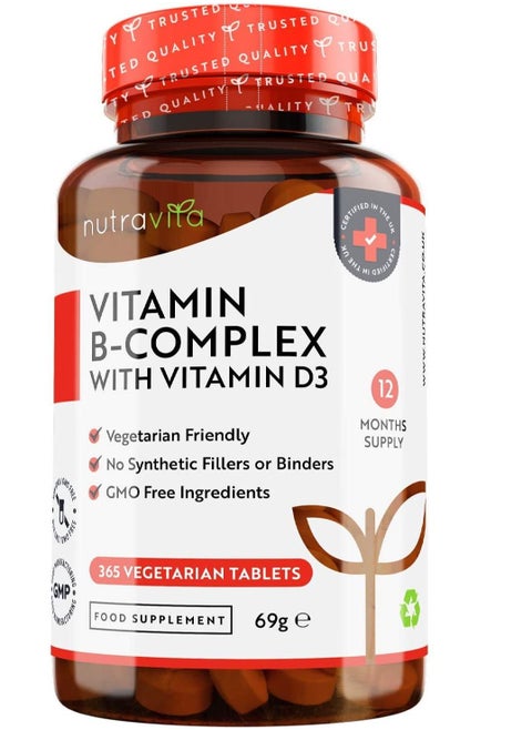 Vitamin B Complex High Potency with Vitamin D3 365 tablet