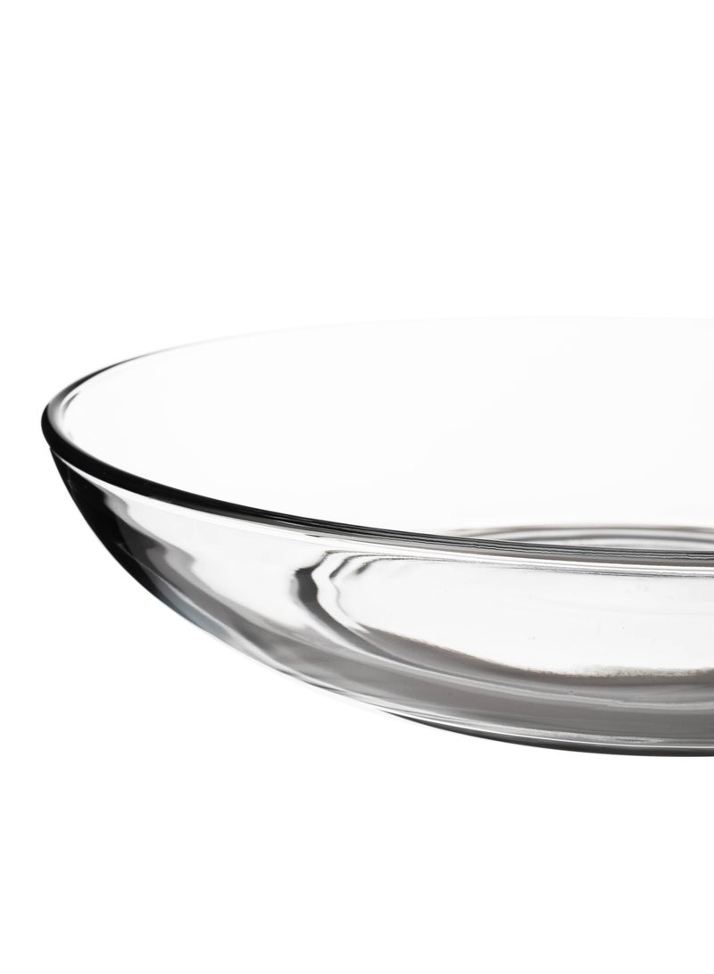 LIBBEY Multipurpose deep glass plate and bowl for salad and fruits 32*12 cm - Image 2