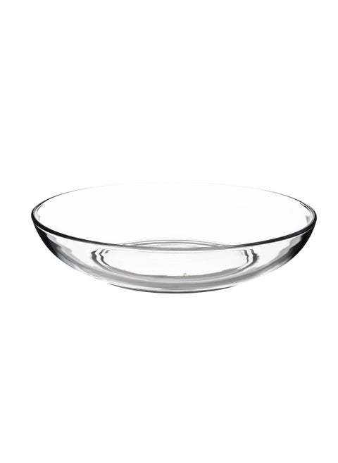 Multipurpose deep glass plate and bowl for salad and fruits 32*12 cm