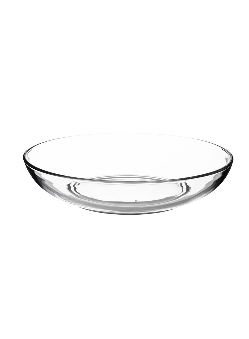 LIBBEY Multipurpose deep glass plate and bowl for salad and fruits 32*12 cm - Image 1