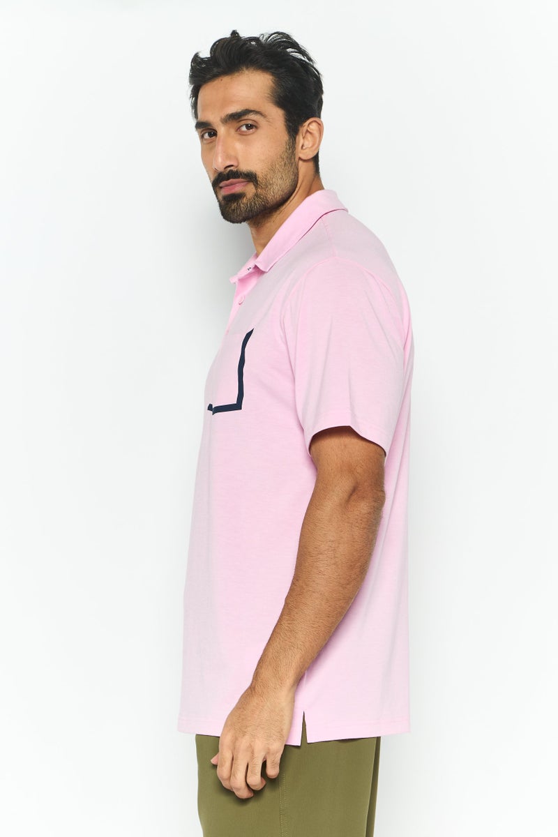 PUMA Men Sportwear Fit Short Sleeve Training Polo Shirt, Pink - Image 4