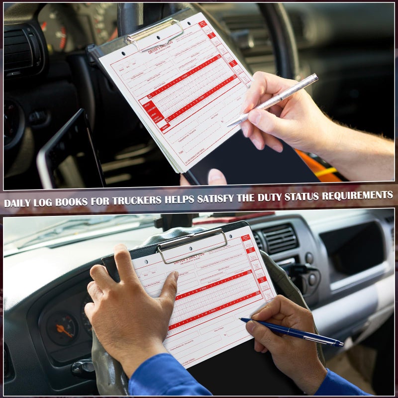 Weekgrat 10 Pack 2026 New Driver Daily Log Book 8.5" x 5.5" Log Book with Detailed Driver Vehicle Inspection Report Recap for Truck, 2-Ply Carbonless (Loose-Leaf) - Image 5