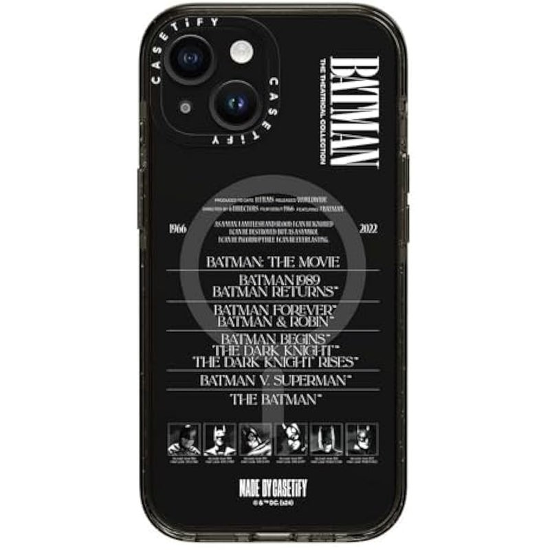 Casetify Impact iPhone 15 Case 【Batman Co-Lab / 4X Military Grade Drop Tested / 8.2ft Drop Protection/Compatible with Magsafe】 - A Hero Can be Anyone - Clear Black - Image 5