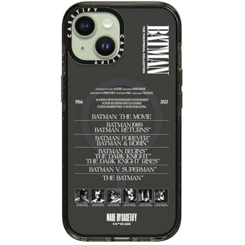 Casetify Impact iPhone 15 Case 【Batman Co-Lab / 4X Military Grade Drop Tested / 8.2ft Drop Protection/Compatible with Magsafe】 - A Hero Can be Anyone - Clear Black - Image 3