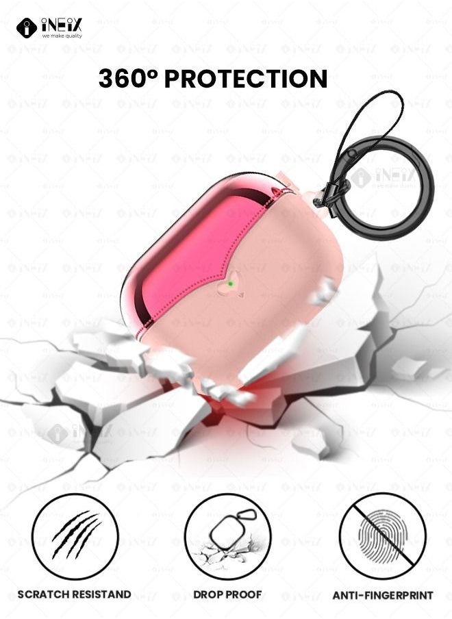 INEIX Luxury Design Shockproof Case for Apple AirPod Pro 2- 2022-Pink  - Image 4