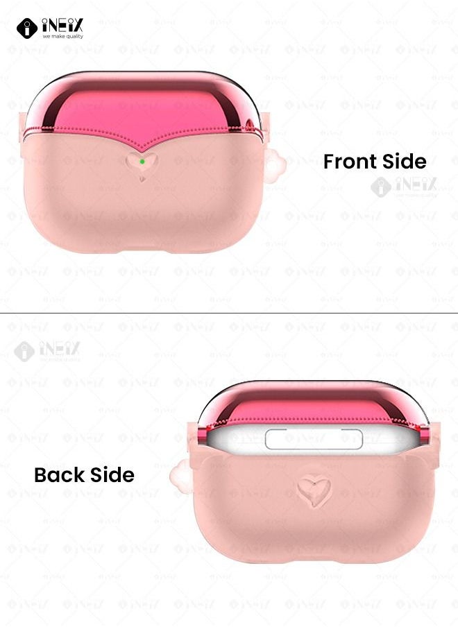 INEIX Luxury Design Shockproof Case for Apple AirPod Pro 2- 2022-Pink  - Image 2