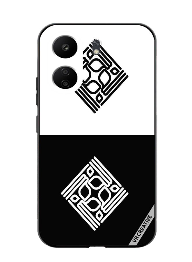 VR CREATIVE Protective Case Cover For Xiaomi Redmi 13C Kufi Arabic Calligraphy Design Multicolour - Image 1