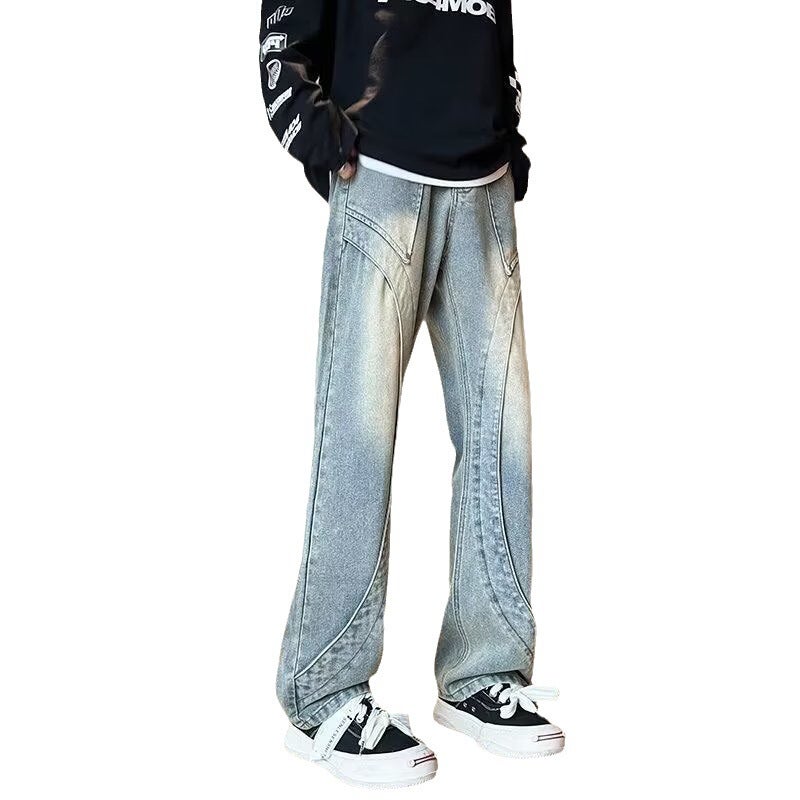 Unisex Classic Denim Jeans Loose Fit Daily Outdoor Wear - Image 4