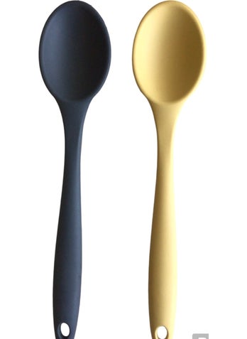 Bybirgül Large Size Fireproof Non-Stick Silicone 2-Piece Spatula Spoon Set Anthracite, Yellow Color 2 Pieces - pzsku/ZB520D4C336ADB9C66225Z/45/_/1730585138/05cd1e6c-1ede-4881-a874-bfbe799c9ea5