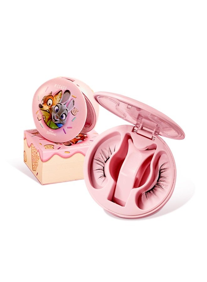 WOSADO×Zootopia1 Soft Magnetic Eyelashes Kit with Applicator, Disney [No.18 Velvet Black] 21.5mm Reusable Glue-free Magnetic Lashes, Cruelty-free False Lash, Waterproof, Lightweight, for Heavy Makeup - Image 1