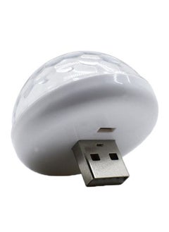 نيبمينينت مجموعة مصابيح للإضاءة الداخلية للسيارة بإضاءة متعددة الألوان RGB ومنفذ USB تصدر أصواتاً رائعة من 4 قطع 