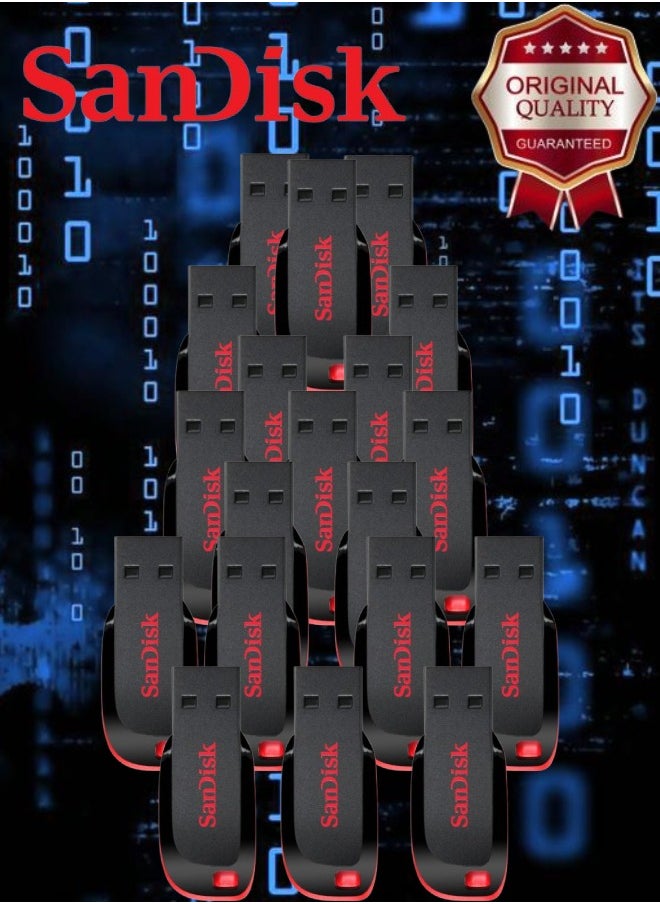Sandisk 19 Pieces Sandisk Cruzer Blade USB 2.0 Flash Drive 16 GB  - Image 1