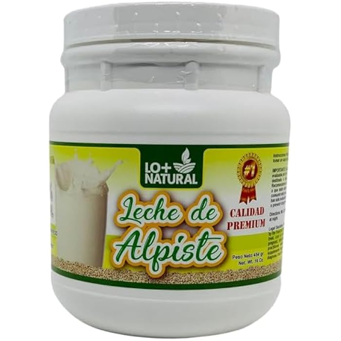LO+NATURAL Leche de Alpiste (454g) Canary Seed Milk / 100% Natural Suplemento Alimenticio Bote - Image 1