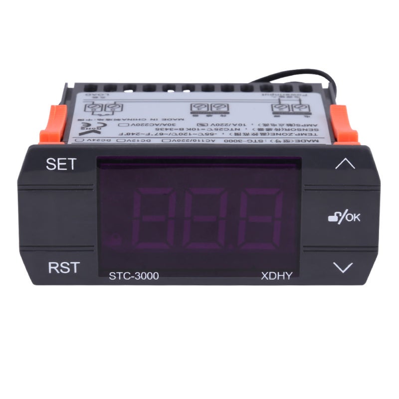 Mini Temperature Controller -55 To 120°C 0.1°C Accuracy With Touch Switch - Dual Heating Cooling Function Digital Thermostat for Farms Greenhouse Refrigeration House - Image 2