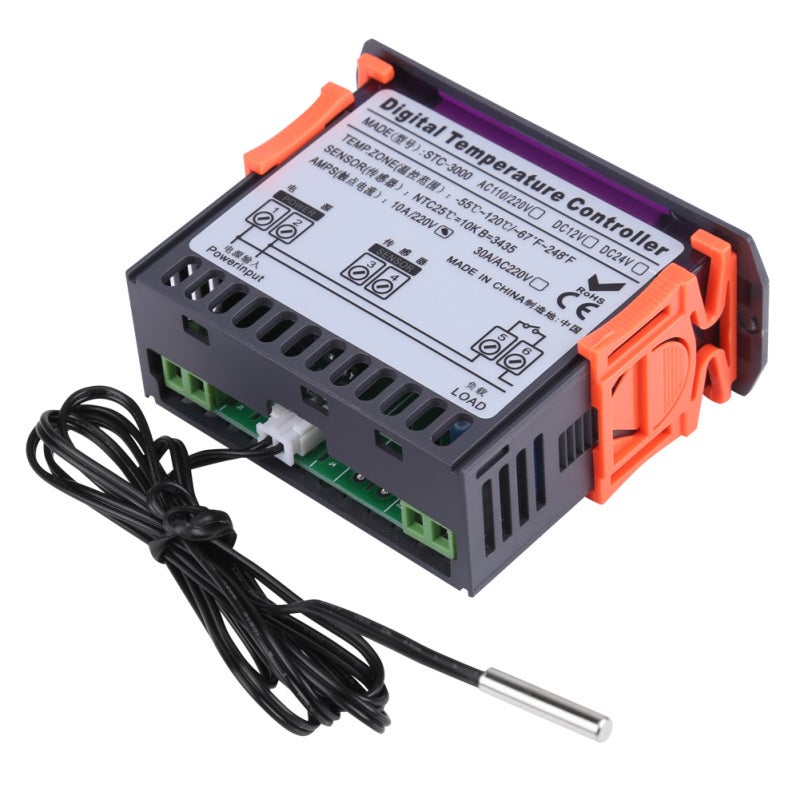 Mini Temperature Controller -55 To 120°C 0.1°C Accuracy With Touch Switch - Dual Heating Cooling Function Digital Thermostat for Farms Greenhouse Refrigeration House - Image 4