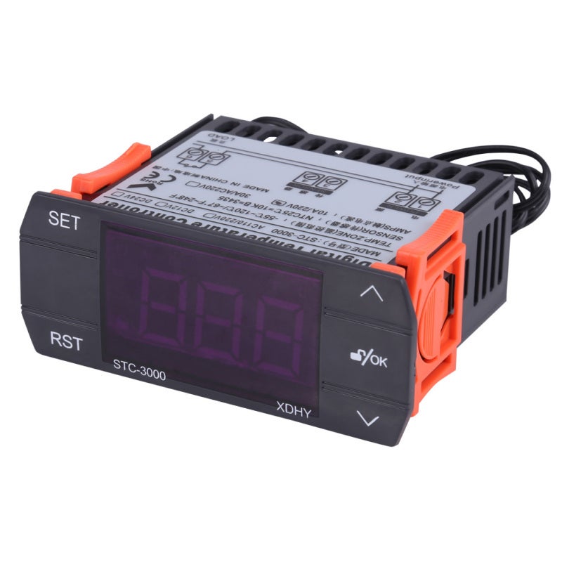 Mini Temperature Controller -55 To 120°C 0.1°C Accuracy With Touch Switch - Dual Heating Cooling Function Digital Thermostat for Farms Greenhouse Refrigeration House - Image 1