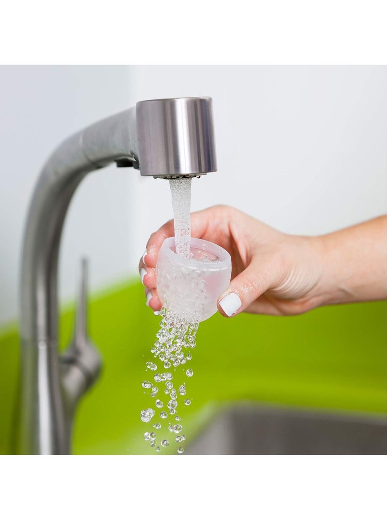 بون وحدة تغذية اللب المصنوعة من السيليكون باللون البرتقالي والأزرق - Image 4