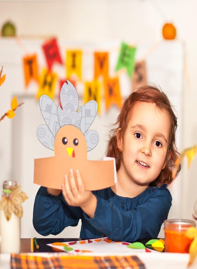 Lonfliness 32PCS Thanksgiving Feathers Bookmark Thankful Turkey Replacement Table Decorations Fall Thankful Paper Reading Bookmark to Write Turkey Paper Craft Kit Decor for Thanksgiving Party Favor - Image 5