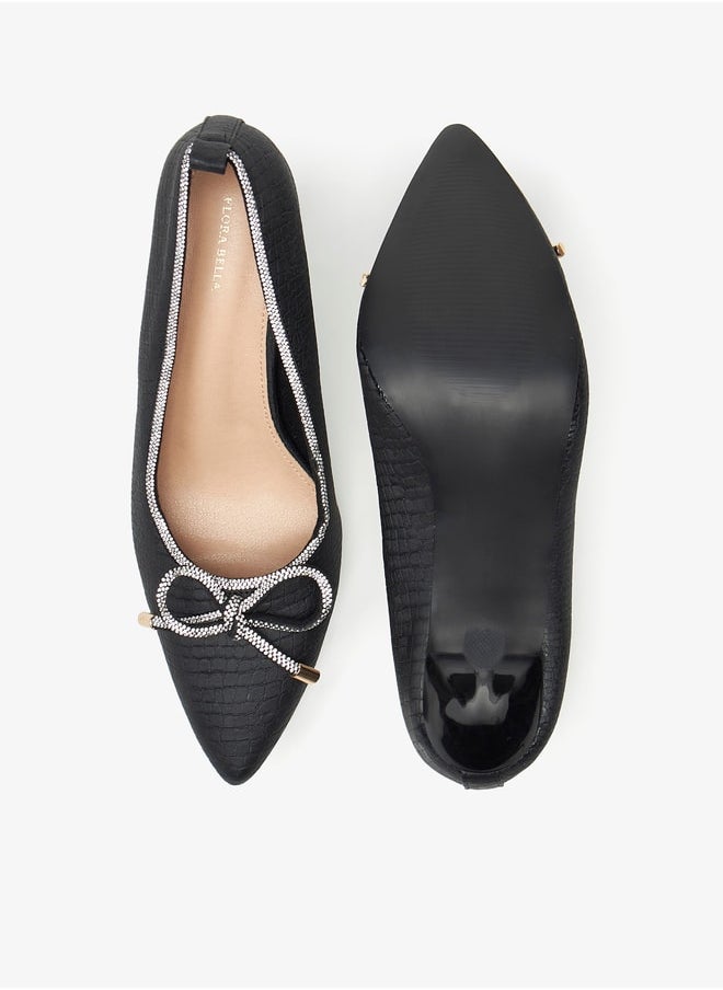 Flora Bella By Shoexpress - Women's Embellished Slip-On Pumps with Stiletto Heels - Image 1