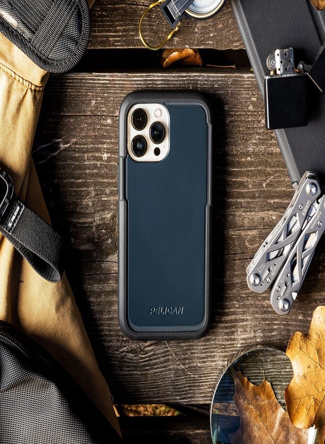 بيلكان جراب Pelican Voyager Series - لهاتف iPhone 13 [متوافق مع MagSafe] [مضاد للخدش] جراب هاتف مغناطيسي مع مشبك حزام وحامل [حماية من السقوط من ارتفاع 18 قدمًا وفقًا للمعايير العسكرية] غطاء متين شديد التحمل - أسود - Image 2