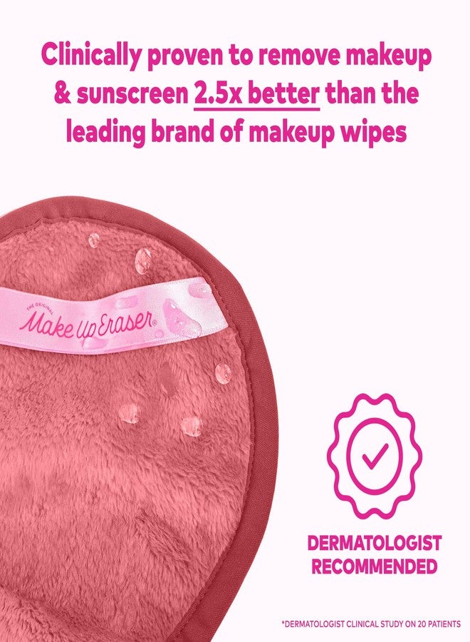 Makeup Eraser The Original MakeUp Eraser Mini PRO 5pk Gift Set, Erase All Makeup With Just Water, Including Waterproof Mascara, Eyeliner, Foundation, Lipstick, Sunscreen, and More! Blush, 5ct. - Image 2