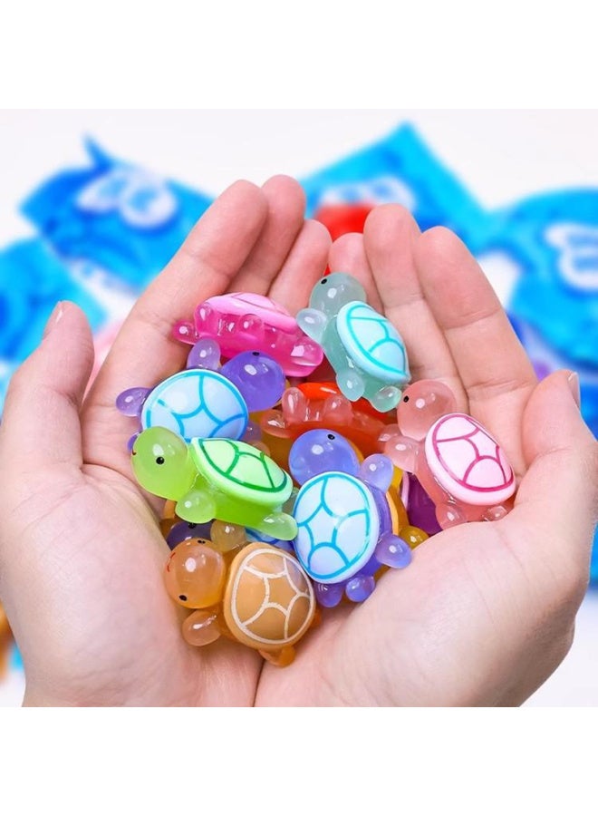 Colorful Luminous Little Turtle Toy Model Ornaments Doll Marine Luminous Animal Blind Bag Doll Big Turtle New-Color:Luminous Color Big Turtle [50 Pieces] - Image 4
